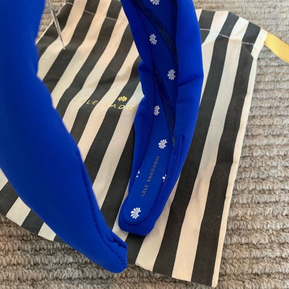 Lele Sandoughi royal blue neoprene NWT - Picture 2 of 2